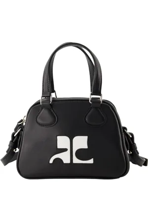 Courrèges Torebki, unisex, Czarny, ONE SIZE, Skóra, Mini Torba Bowlingowa