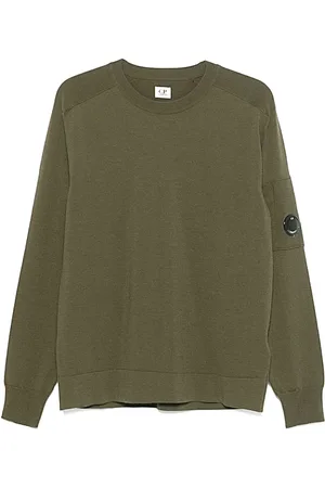 C.P. Company Bluzy, Mężczyzna, Zielony, S, Bawełna, Stylowy Top Dzianinowy
