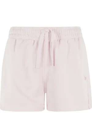 Maison Kitsuné Szorty, Kobieta, Różowy, M, Różowe Bawełniane Spodenki Joggingowe
