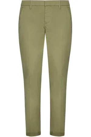 Dondup Spodnie, Mężczyzna, Zielony, W33, Bawełna, Gaubert Slim Jersey Trousers