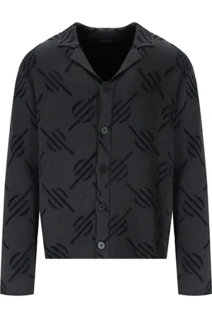 Daily paper Swetry, Mężczyzna, Czarny, M, Bawełna, Kirabo Monogram Cardigan