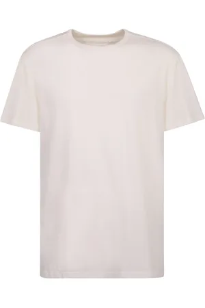 Maison Margiela Koszulki, Mężczyzna, Biały, M, Biała koszulka T-shirt z nadrukiem logo