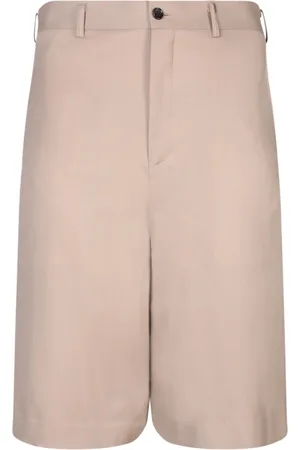 Comme des Garçons Szorty, Mężczyzna, Beżowy, S, Wełna, Beżowe spodnie
