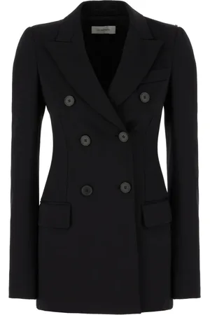 Sportmax Kurtki, Kobieta, Czarny, S, Frizzo 003 Blazer