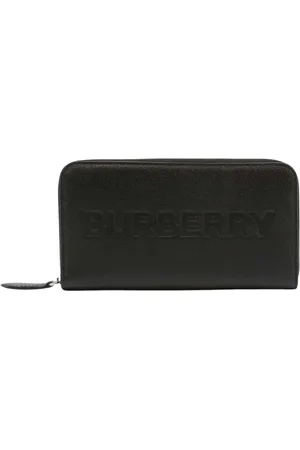 Burberry Akcesoria, Kobieta, Czarny, ONE SIZE, Skóra, Portfel skórzany Elmore