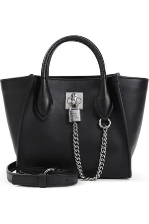 ERMANNO SCERVINO Torebki, Kobieta, Czarny, ONE SIZE, Skóra, Czarna Mini Torebka Shopping