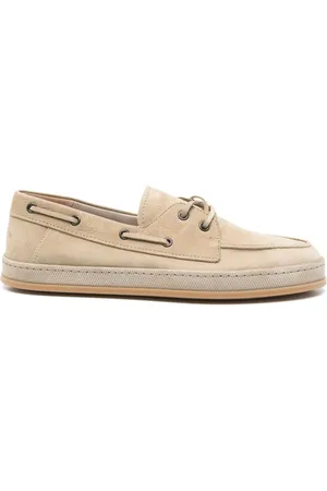 Hogan Buty, Mężczyzna, Beżowy, 42 1/2 EU, Beżowe Buty Slip-On z Wiązaniem