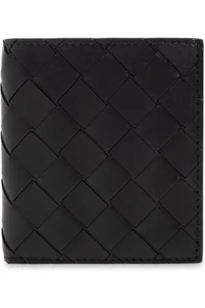 Bottega Veneta Akcesoria, Mężczyzna, Czarny, ONE SIZE, Skóra, Skórzany Portfel Bifold