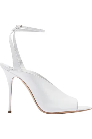 Casadei Buty, Kobieta, Biały, 38 EU, Skóra, Sandały na szpilce Scarlet Slingback