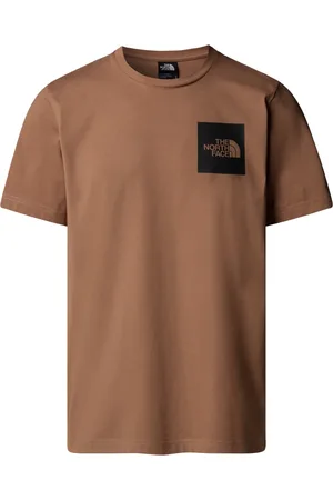 The North Face Koszulki, Mężczyzna, brązowy, L, Koszulka z Logo z Bawełny