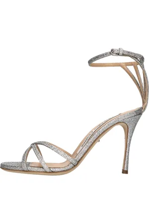 Sergio Rossi Buty, Kobieta, Szary, 36 EU, Sandały Srebrne