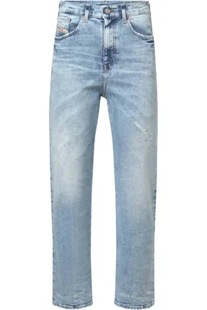Diesel Jeansy, Kobieta, Niebieski, W25, Bawełna, Jeansyy Relaxed Fit Regular 2016