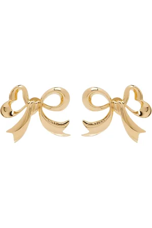 Nina Ricci Akcesoria, Kobieta, Żółty, ONE SIZE, Kolczyki Kokardy