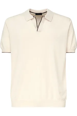 FAY Koszulki, Mężczyzna, Beżowy, XL, Bawełna, Koszulka Polo