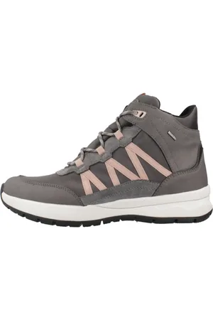 Geox Buty, Kobieta, Szary, 38 EU, Stylowe Lace-up Buty dla Mężczyzn
