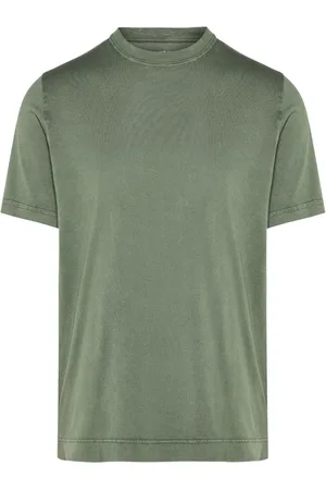 FEDELI Koszulki, Mężczyzna, Zielony, M, Ekstremalny bawełniany T-shirt