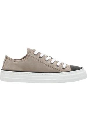 Brunello Cucinelli Buty, Kobieta, Beżowy, 36 EU, Skóra, Sneaker Bassa