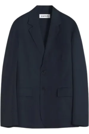 Lanvin Kurtki, Mężczyzna, Niebieski, M, Stylowa Kurtka w Modnym Designie