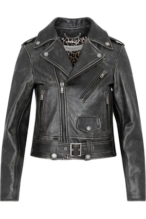 Golden Goose Kurtki, Kobieta, Czarny, XS, Bawełna, Kurtka Biker