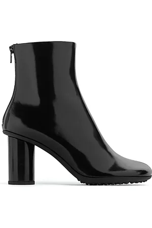 Bottega Veneta Buty, Kobieta, Czarny, 37 EU, Skóra, Eleganckie Skórzane Botki