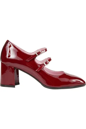 Carel Buty, Kobieta, Czerwony, 37 EU, Skóra, Stylowa torebka ze skóry lakierowanej w kolorze burgundowym