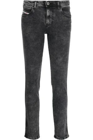 Diesel Jeansy, Kobieta, Szary, W27, Bawełna, Babhila L.32 Jeansyy Slim-Fit