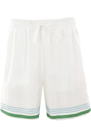 Casablanca Szorty, Mężczyzna, Biały, M, Szorty Striped Tennis Club