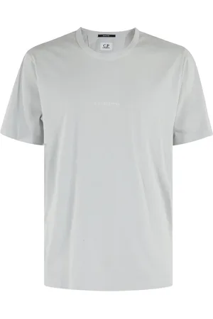 C.P. Company Koszulki, Mężczyzna, Zielony, S, Bawełna, Logo Jersey T-Shirt