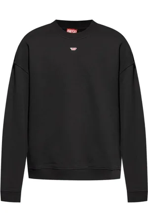 Diesel Bluzy, Mężczyzna, Czarny, S, Bawełna, Bluza S-Boxt-D z naszywką z logo