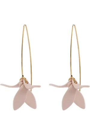 MALABABA Akcesoria, Kobieta, Żółty, ONE SIZE, Kwiat Orchidei Kolczyki