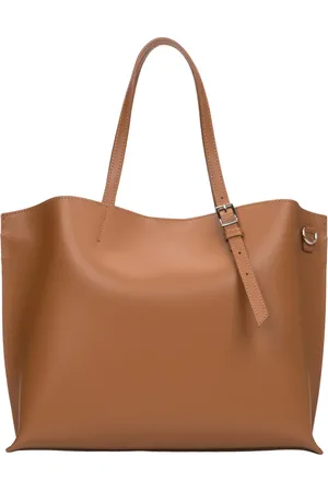 Estro Torebki, Kobieta, brązowy, ONE SIZE, Skóra, Brązowa Torba Shopper