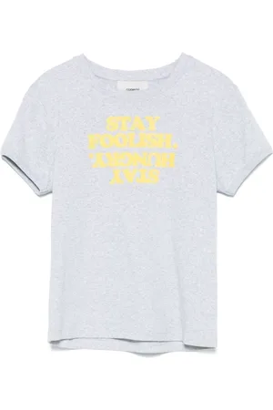 COPERNI Koszulki, Kobieta, Szary, L, Heather Grey Crew Neck T-shirt