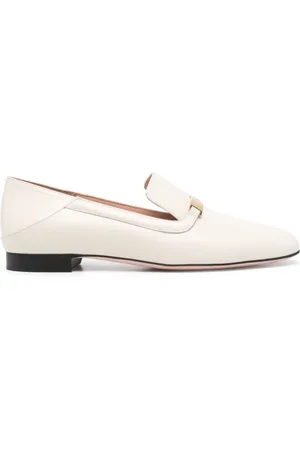 Bally Buty, Kobieta, Biały, 36 EU, Migdałowy Beżowy Buty na Płaskim Obcasie