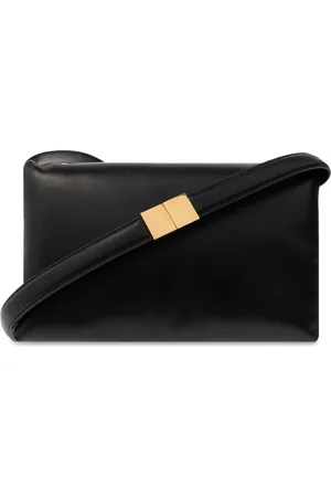 Marni Torebki, Kobieta, Czarny, ONE SIZE, Skóra, Torebka na ramię Prisma Medium