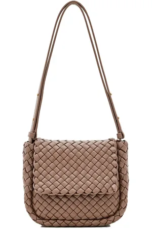 Bottega Veneta Torebki, Kobieta, brązowy, ONE SIZE, Skóra, Mała torba na ramię