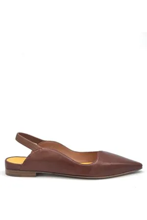 MARA BINI Buty, Kobieta, brązowy, 39 EU, Miękkie skórzane baletki w kolorze tan