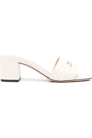 Bally Buty, Kobieta, Biały, 36 EU, Beżowe Sandały na Obcasie