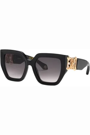 Roberto Cavalli Akcesoria, Kobieta, Czarny, ONE SIZE, Okulary przeciwsłoneczne Mirror Snake