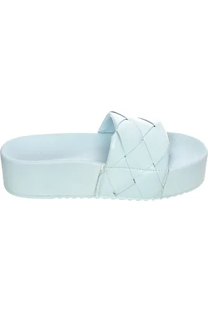 Steve Madden Buty, Kobieta, Niebieski, 40 EU, Niebieskie Tkane Sandały