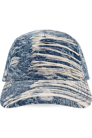 Diesel Akcesoria, Mężczyzna, Niebieski, M, Denim, Czapka z daszkiem
