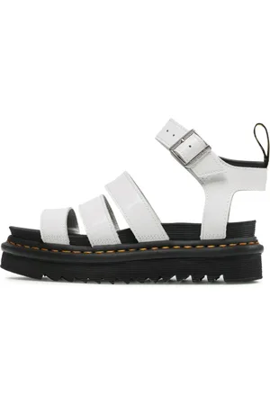 Dr. Martens Buty, Kobieta, Biały, 38 EU, Skóra, Sandały na platformie Blaire