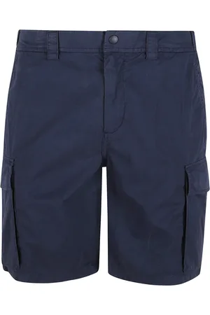 Woolrich Szorty, Mężczyzna, Niebieski, W34, Niebieskie Szorty Cargo z Bawełny