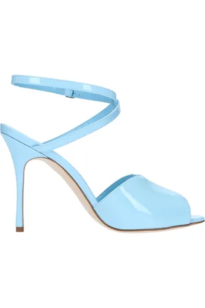 Manolo Blahnik Buty, Kobieta, Niebieski, 36 1/2 EU, Skóra, Sandały Hourani