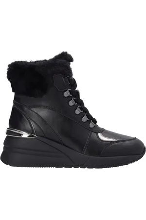 Liu Jo Buty, Kobieta, Czarny, 40 EU, Skóra, Alyssa 05 Mid Sneaker - Skórzane sznurowane botki