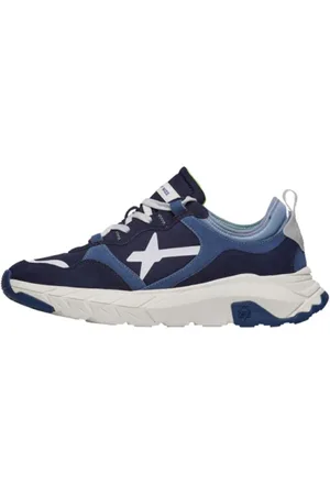 W6YZ Buty, Mężczyzna, Wielobarwność, 44 EU, Sportowe Sneakersy w Kolorze Navy/Azure/Biały