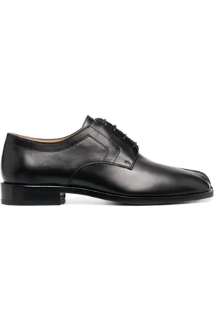 Maison Margiela Buty, Mężczyzna, Czarny, 42 EU, Skóra, Tabi Flat Buty