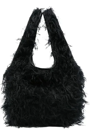 DRIES VAN NOTEN Torebki, Kobieta, Czarny, ONE SIZE, Skóra, Miękka torba typu tote