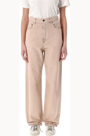 Golden Goose Jeansy, Kobieta, Różowy, W26, Różowe Jeansyy Kim z Unikalnym Efektem Barwienia