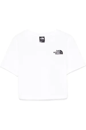 The North Face Koszulki, Kobieta, Biały, M, Bawełna, Biała koszulka T-shirt z logo z okrągłym dekoltem