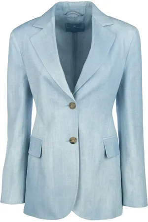 ERMANNO SCERVINO Kurtki, Kobieta, Niebieski, S, Denim, Blazer